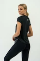 Ženska majica Nebbia  FIT Activewear T-Shirt “Airy” with Reflective Logo black