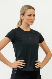 Ženska majica Nebbia FIT Activewear T-Shirt “Airy” with Reflective Logo black