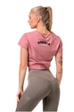 Ženska majica Nebbia  Fit & Sporty crop top old rose