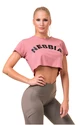 Ženska majica Nebbia  Fit & Sporty crop top old rose