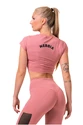 Ženska majica Nebbia Hero Sporty crop top old rose