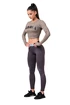 Ženska majica Nebbia Hero Sporty Hero crop top long sleeve mocha