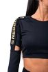 Ženska majica Nebbia Honey Bunny Crop Top 821 black