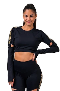 Ženska majica Nebbia Honey Bunny Crop Top 821 black