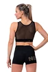 Ženska majica Nebbia Intense Gold Mesh Mini Top 830 black