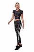 Ženska majica Nebbia Ocean Selected Crop top Active 568 volcanic black