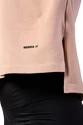 Ženska majica Nebbia  Organic Cotton Loose Fit “The Minimalist” Crop Top 417 salmon