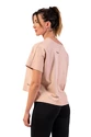 Ženska majica Nebbia  Organic Cotton Loose Fit “The Minimalist” Crop Top 417 salmon