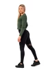 Ženska majica Nebbia  Organic Cotton Ribbed Long Sleeve Top 415 dark green