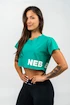 Ženska majica Nebbia POWERHOUSE Oversized Crop Top green