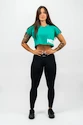 Ženska majica Nebbia POWERHOUSE Oversized Crop Top green