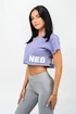 Ženska majica Nebbia POWERHOUSE Oversized Crop Top purple