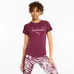 Ženska majica Puma  Run 5K Logo Tee Grape Wine  L