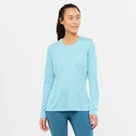 Ženska majica Salomon  Agile LS Tee Crystal Blue