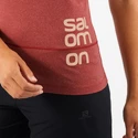 Ženska majica Salomon  Cross Run Graphic Tee Cabernet