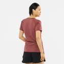 Ženska majica Salomon  Cross Run Graphic Tee Cabernet