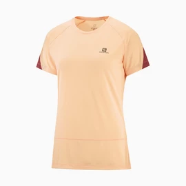 Ženska majica Salomon Cross Run SS Tee Apricot Ice