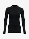 Ženska majica Under Armour ColdGear Authentics Mockneck-BLK