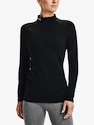 Ženska majica Under Armour ColdGear Authentics Mockneck-BLK