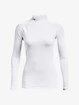 Ženska majica Under Armour ColdGear Authentics Mockneck-WHT