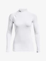 Ženska majica Under Armour ColdGear Authentics Mockneck-WHT