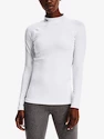 Ženska majica Under Armour ColdGear Authentics Mockneck-WHT