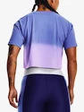 Ženska majica Under Armour  DIP DYE CROP SS-BLU