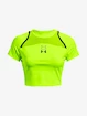 Ženska majica Under Armour  Run Anywhere Crop SS-GRN