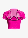 Ženska majica Under Armour  Run Anywhere Crop SS-PNK