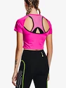 Ženska majica Under Armour  Run Anywhere Crop SS-PNK