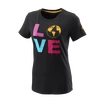 Ženska majica Wilson  Love Earth Tech Tee W Black