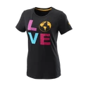 Ženska majica Wilson  Love Earth Tech Tee W Black