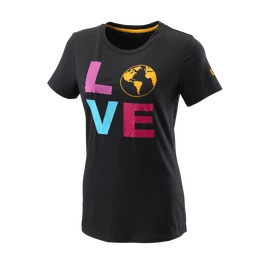 Ženska majica Wilson Love Earth Tech Tee W Black