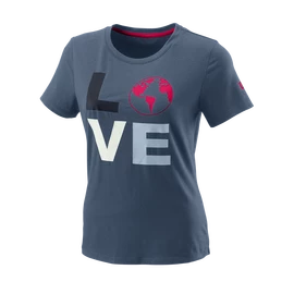 Ženska majica Wilson Love Earth Tech Tee W China Blue