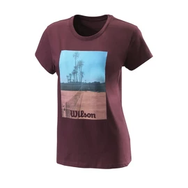 Ženska majica Wilson Scenic Tech Tee Fig