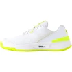 Ženska obutev za tenis Wilson Intrigue PRO White/Safety Yellow