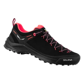 Ženska obutev za uporabo na prostem Salewa WILDFIRE LEATHER Black/Fluo Coral