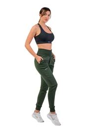 Ženska trenirka Nebbia High-Waist Loose Fit Sweatpants "Feeling Good" 409 dark green