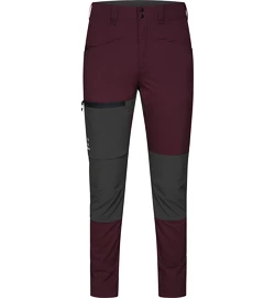 Ženske hlače Haglöfs Lite Slim Dark Red/Grey