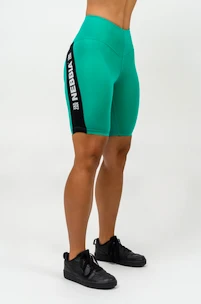 Ženske kolesarske kratke hlače Nebbia ICONIC High Waisted Biker Shorts green