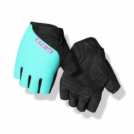 Ženske kolesarske rokavice Giro JagEtte Screaming Teal/Neon Pink