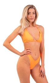 Ženske kopalke Nebbia Classic Triangle Bikini Top 451 Orange Neon