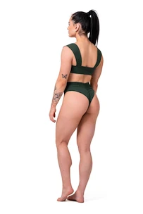 Ženske kopalke Nebbia  Miami retro bikini - top 553 dark green