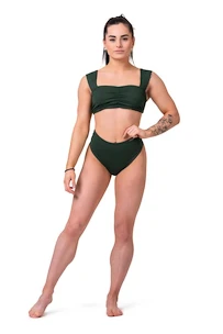 Ženske kopalke Nebbia  Miami retro bikini - top 553 dark green