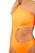 Ženske kopalke Nebbia  One Shoulder Asymmetrical Monokini 458 Orange Neon