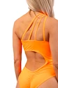 Ženske kopalke Nebbia  One Shoulder Asymmetrical Monokini 458 Orange Neon