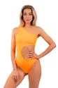 Ženske kopalke Nebbia  One Shoulder Asymmetrical Monokini 458 Orange Neon