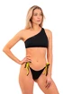 Ženske kopalke Nebbia  One Shoulder Bandeau Bikini Top 448 Black