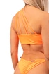 Ženske kopalke Nebbia  One Shoulder Bandeau Bikini Top 449 Orange Neon