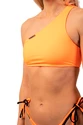 Ženske kopalke Nebbia  One Shoulder Bandeau Bikini Top 449 Orange Neon